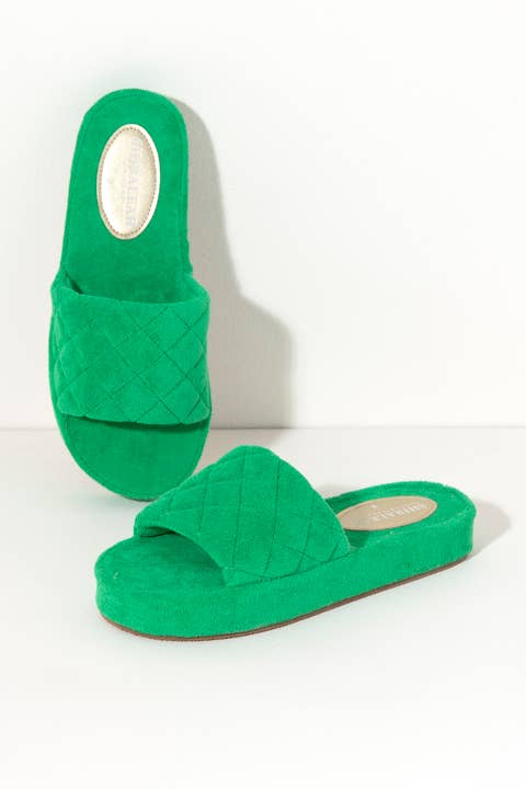 Shiraleah - SOL POOL SLIDES, GREEN: Large