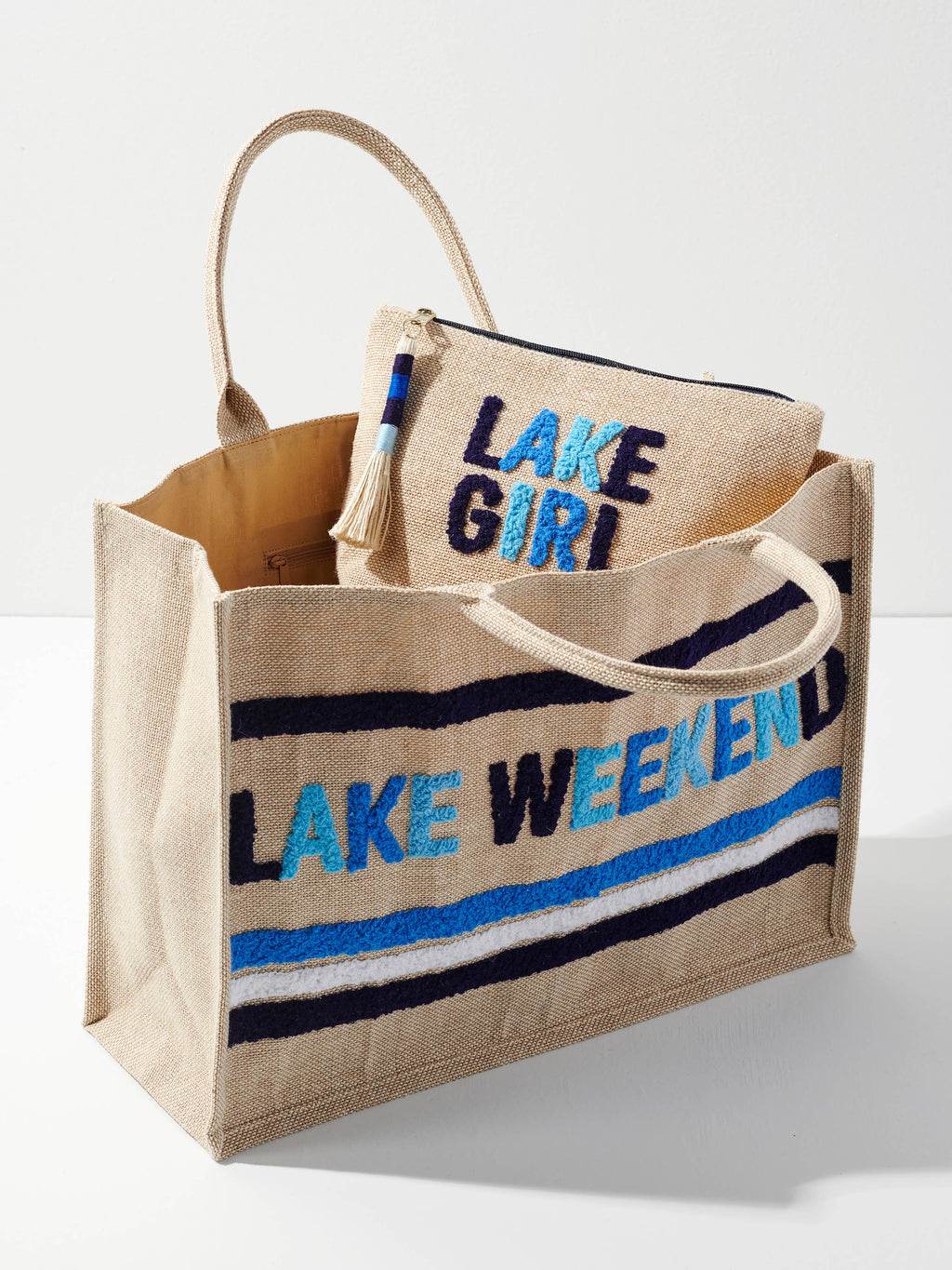 Shiraleah - "LAKE WEKEEND" BEACH BAG