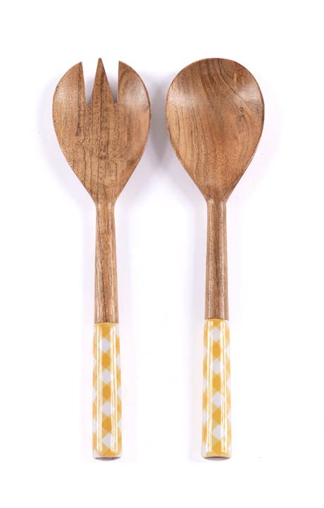 Shiraleah - LEIGH SALAD SERVERS: YELLOW
