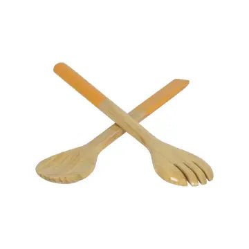 Large Bamboo Server Set | Yellow