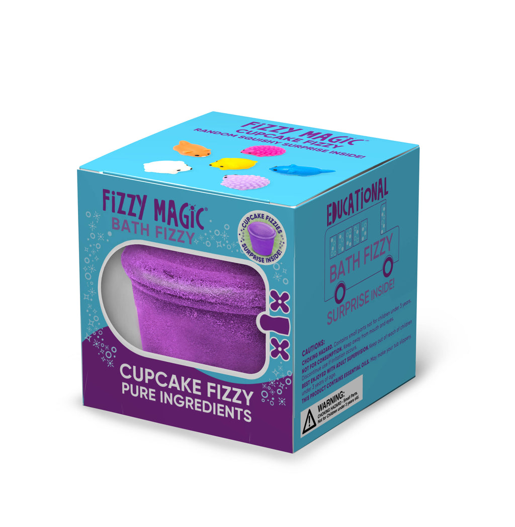 Cupcake Bath Bomb, Squishy Surprises Inside Display