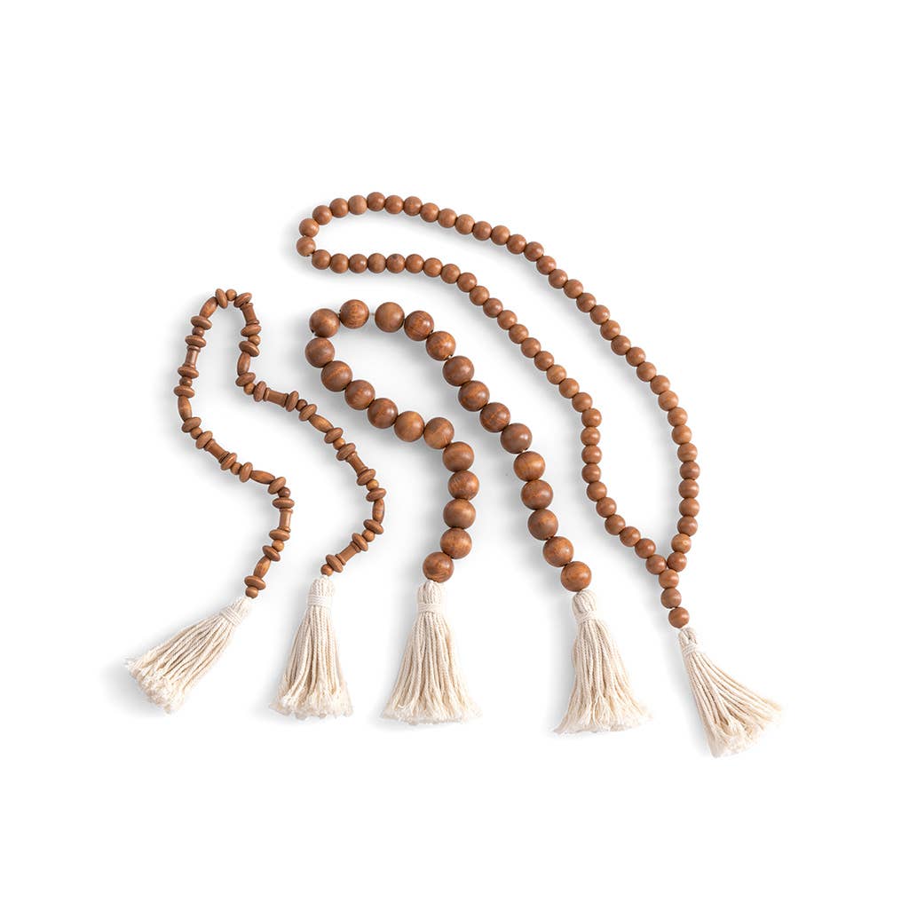 Shiraleah - ASSORTED SET OF 3 PRAYER BEADS, BROWN