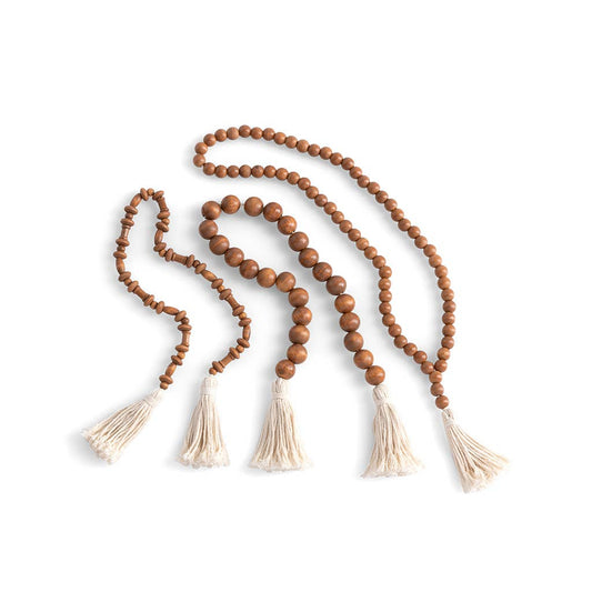 Shiraleah - ASSORTED SET OF 3 PRAYER BEADS, BROWN