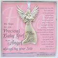 New Baby Girl Gift Keepsake Angel Ornament