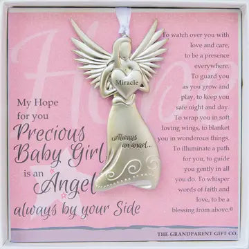 New Baby Girl Gift Keepsake Angel Ornament