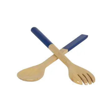 Large Bamboo Server Set | Blue