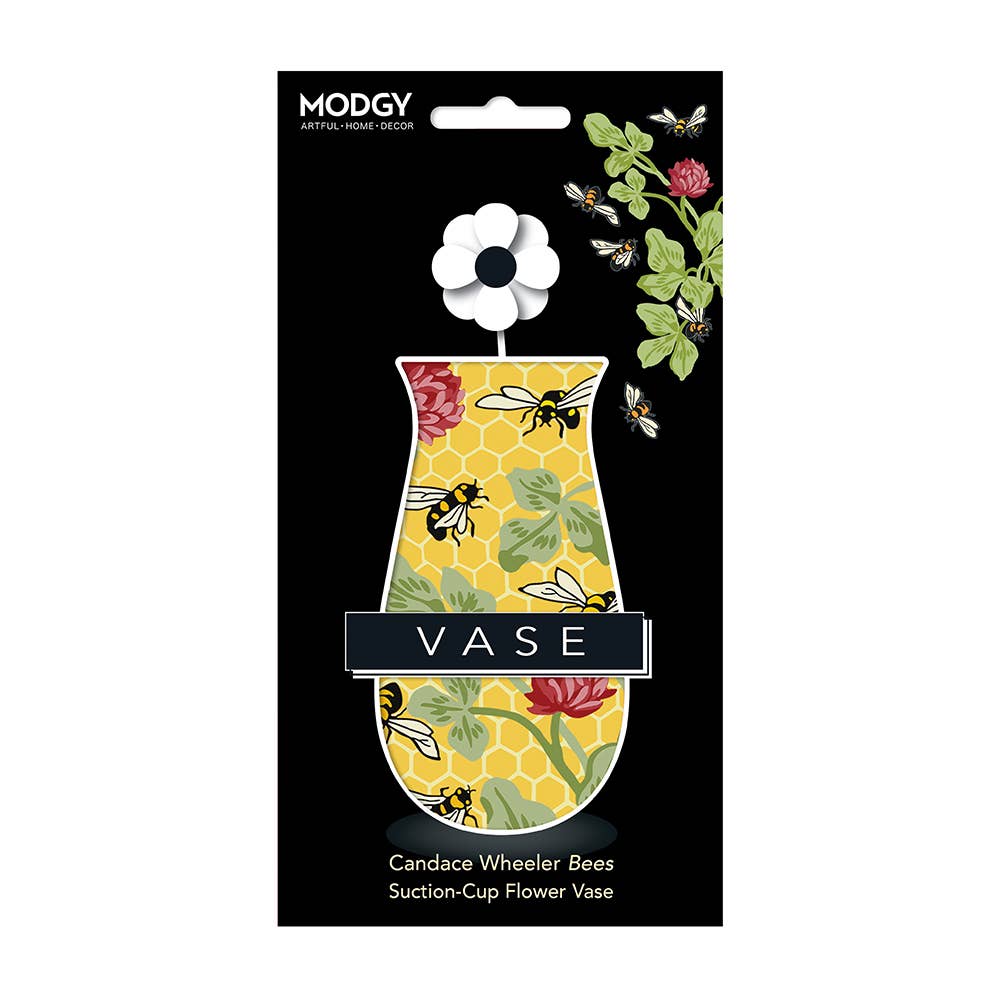Modgy - Candace Wheeler Bees Suction Cup Vase