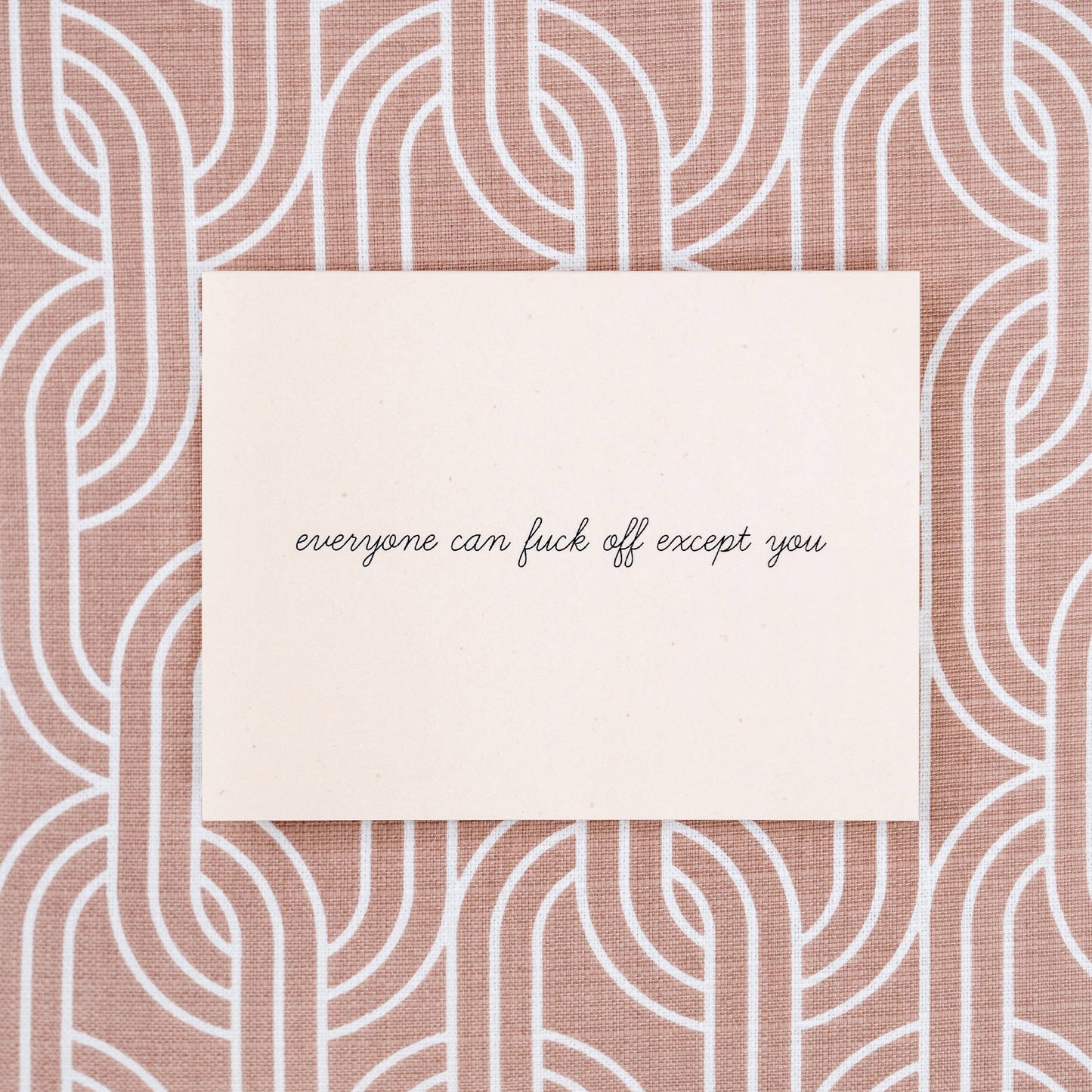 Girl w/ Knife - Except You Greeting Card