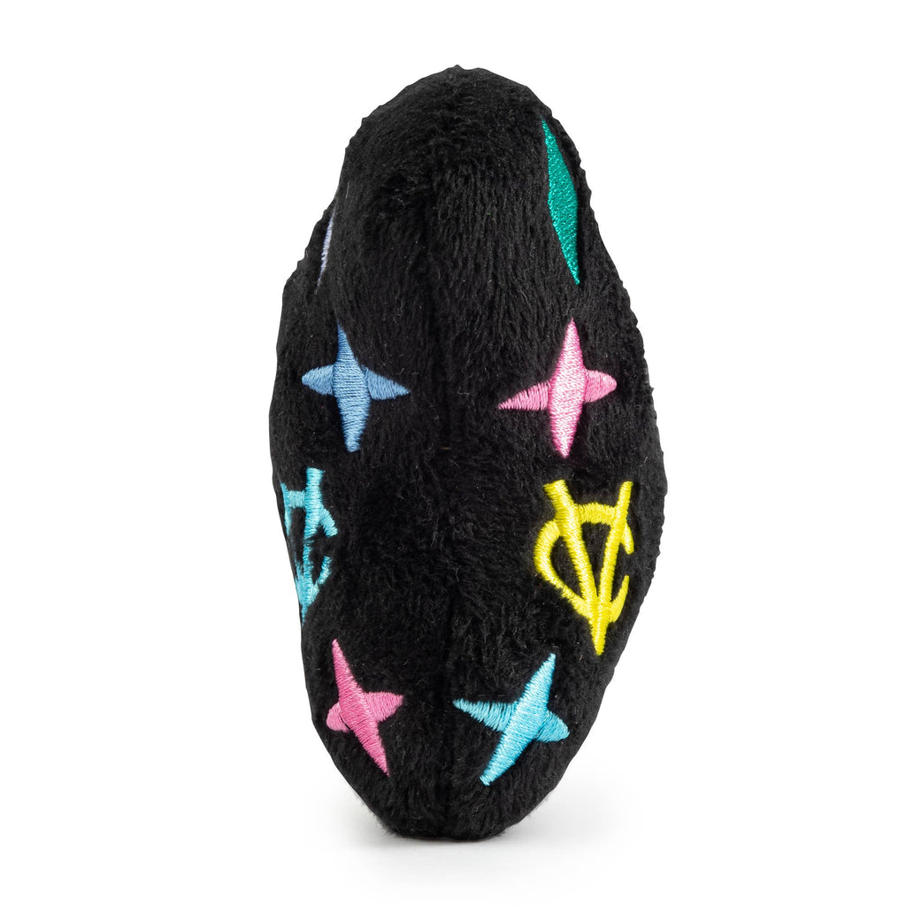 Haute Diggity Dog - Black Monogram Chewy Vuiton Bone  | Squeaker Dog Toy: Small / Mini