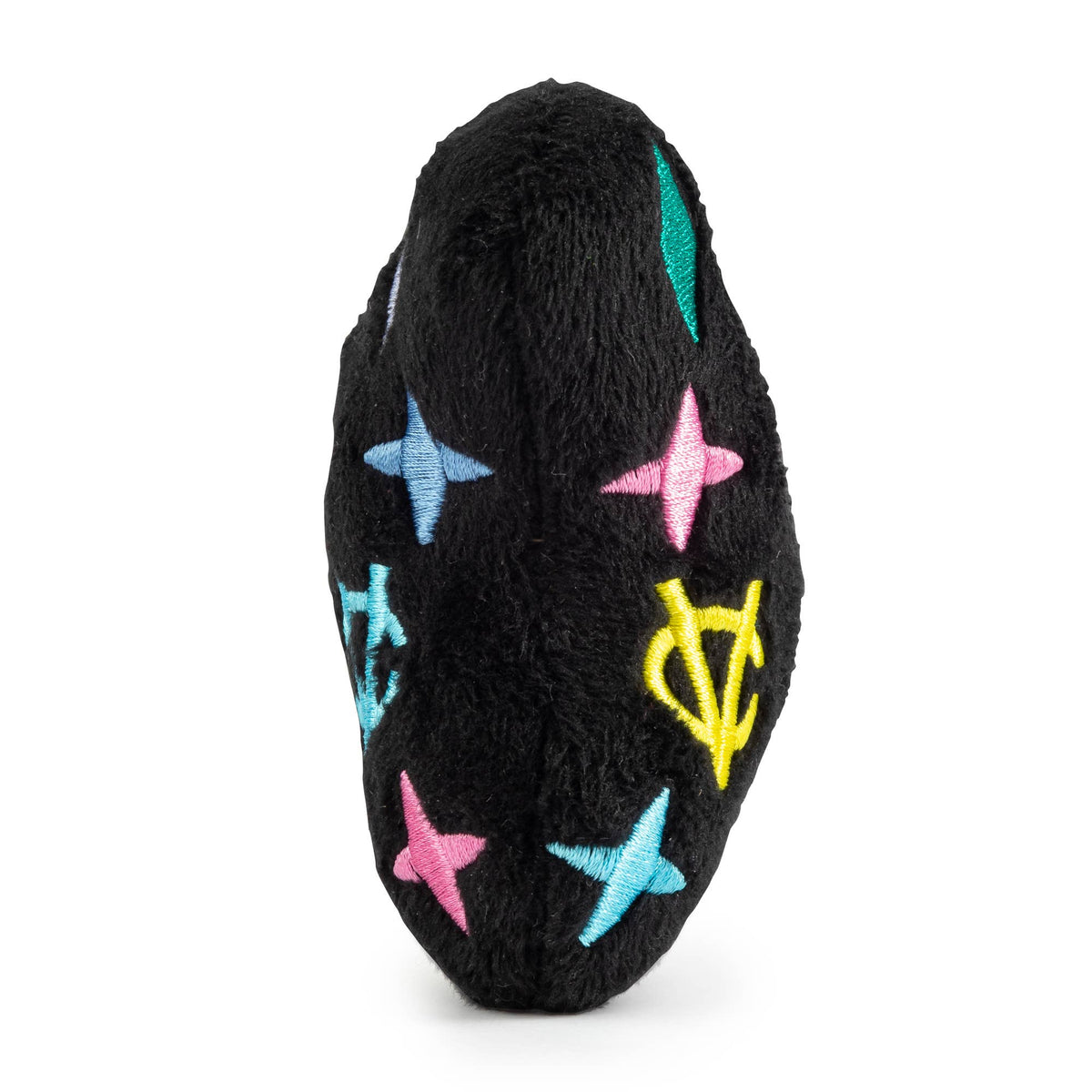 Haute Diggity Dog - Black Monogram Chewy Vuiton Bone  | Squeaker Dog Toy: Small / Mini