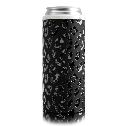 Sic Lifestyle - SIC® Stainless Steel Slim Can Cooler Leopard Eclipse Design