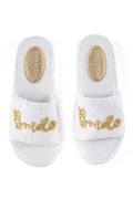 Shiraleah - "BRIDE" POOL SLIDES, WHITE: Medium