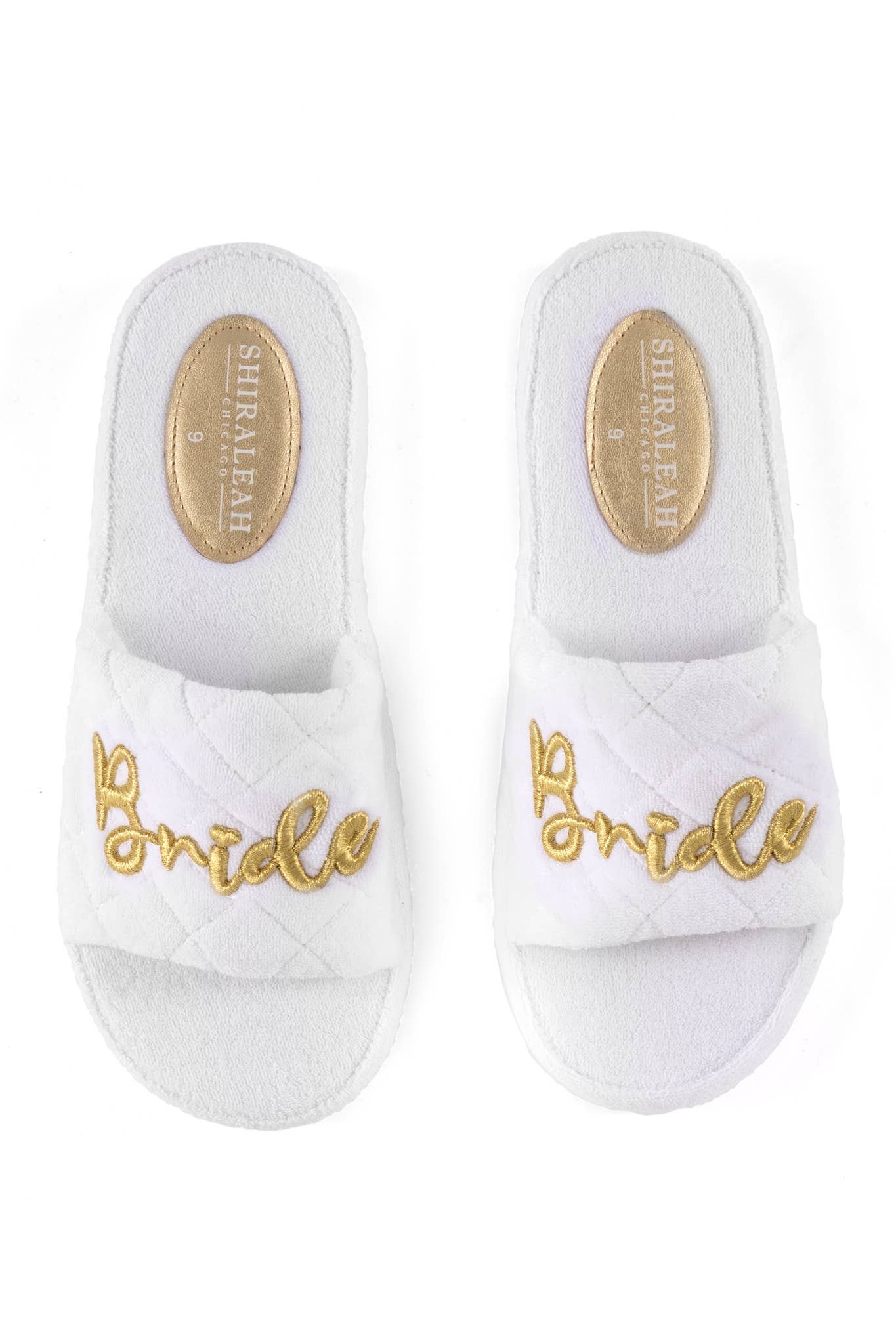 Shiraleah - "BRIDE" POOL SLIDES, WHITE: Medium