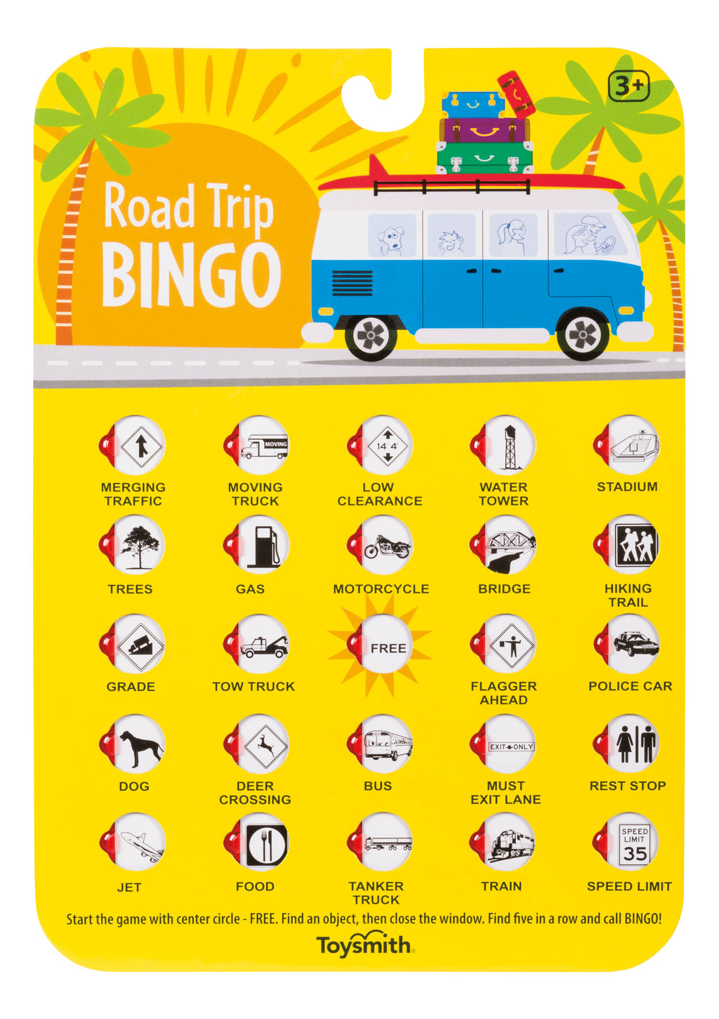 Toysmith - Road Trip BINGO, Travel Game