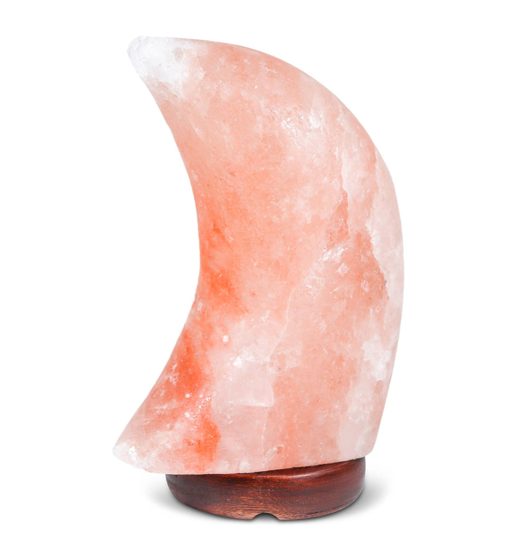 Himalayan Secrets - Moon Shape Salt Lamp 9" Tall