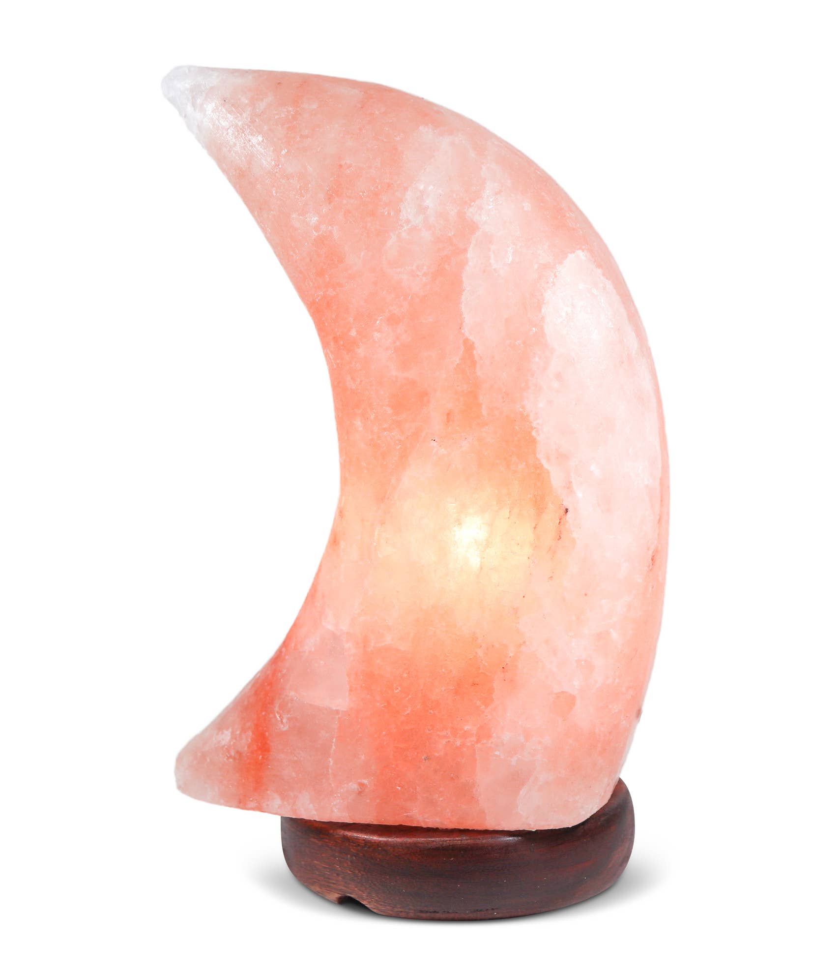 Himalayan Secrets - Moon Shape Salt Lamp 9" Tall