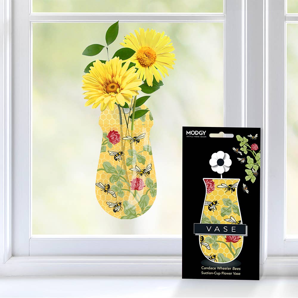 Modgy - Candace Wheeler Bees Suction Cup Vase
