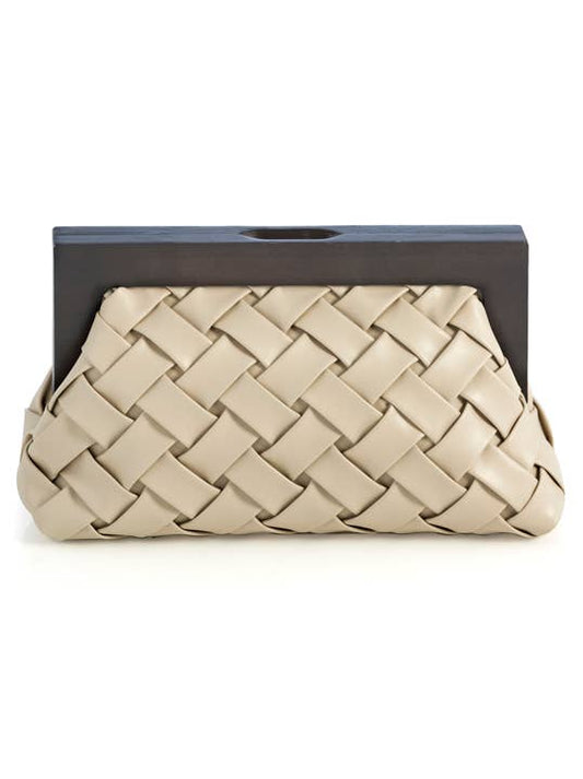 Shiraleah - CHARLOTTE FRAME CLUTCH: Ivory