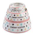 Haute Diggity Dog - White Chewy Vuiton Dog Bowl - Cat or Dog Bowl: Small