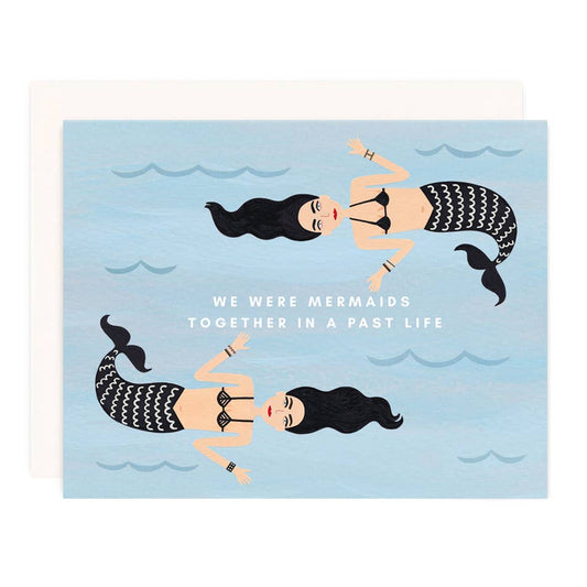 Girl w/ Knife - We Were Mermaids Greeting Card