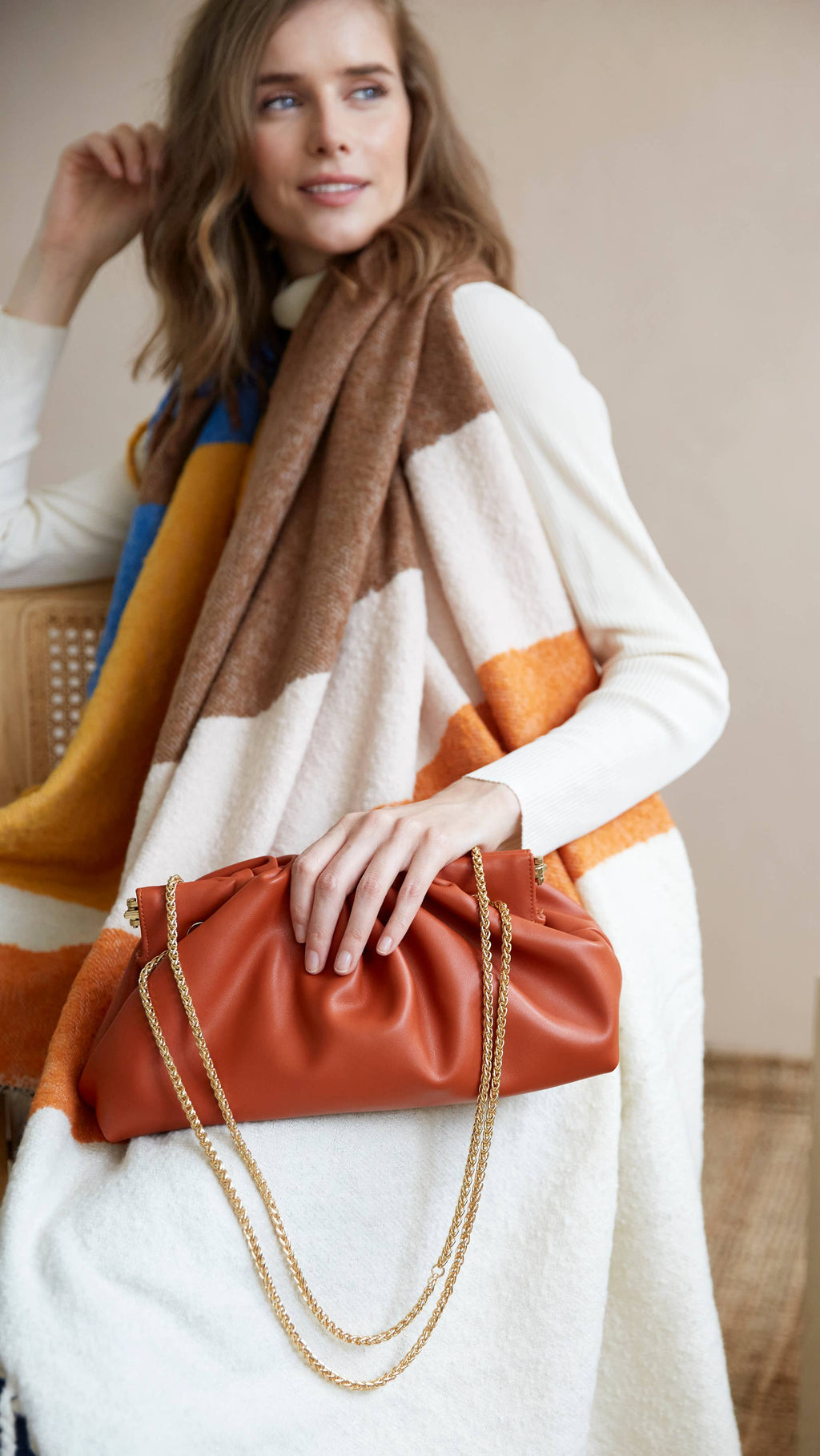 Shiraleah - ELLIOT SHOULDER BAG: Orange