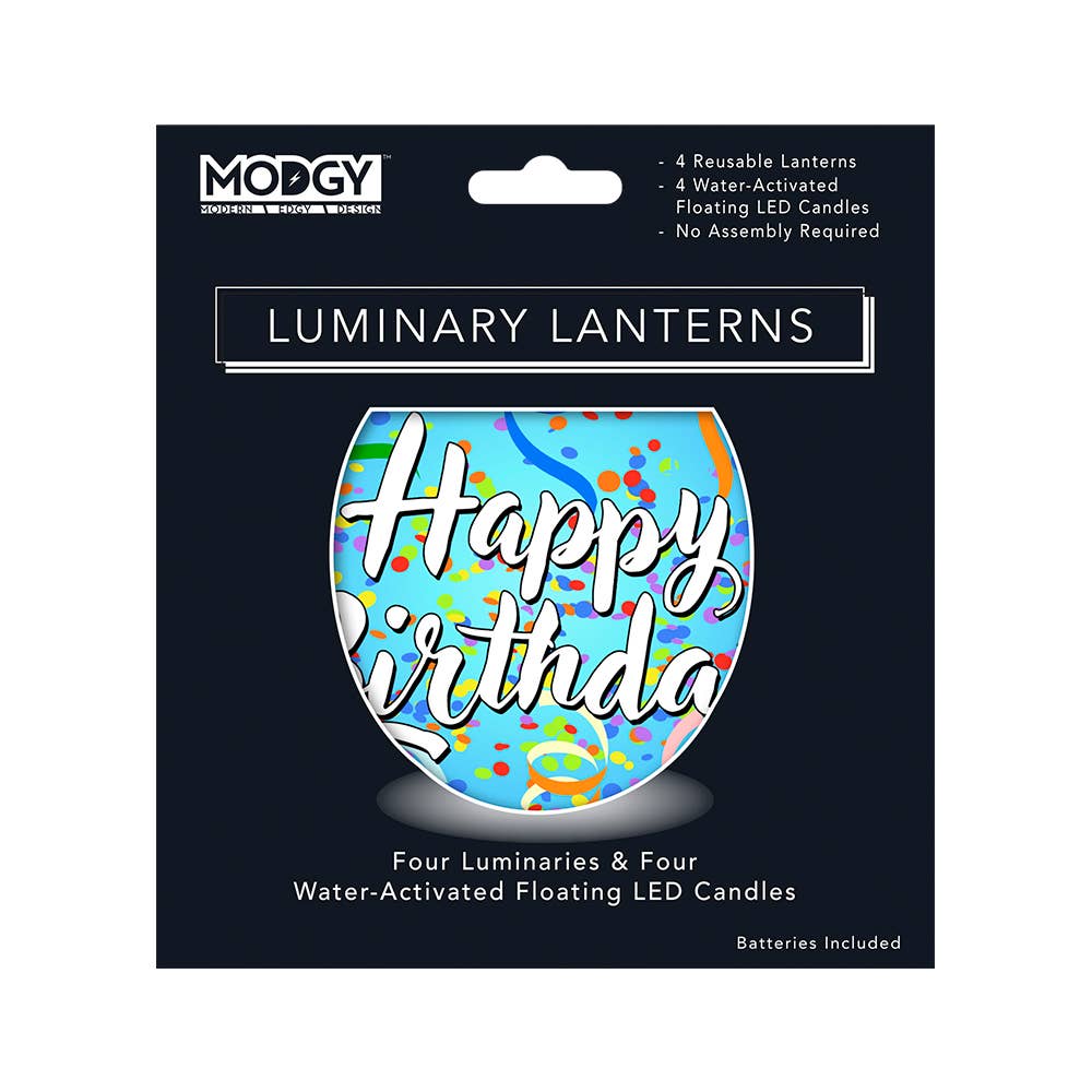 Modgy - Luminary Lanterns - Happy Birthday