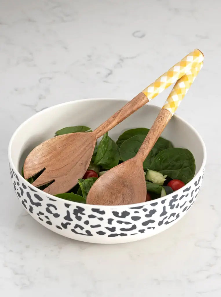 Shiraleah - LEIGH SALAD SERVERS: YELLOW