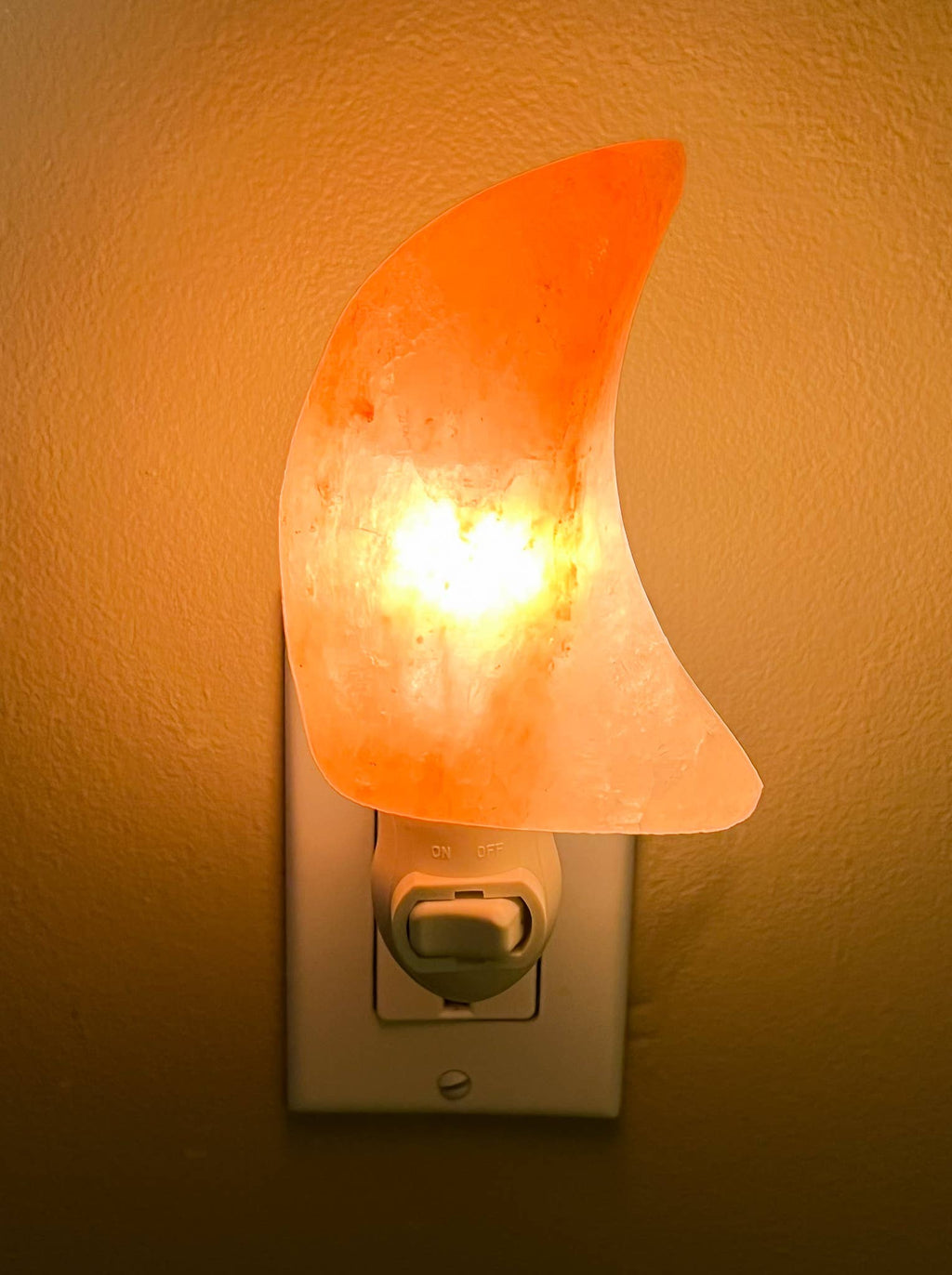 Himalayan Secrets - Himalayan Salt Moon Shape Night Light