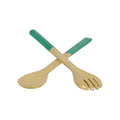 Large Bamboo Server Set |Turquois