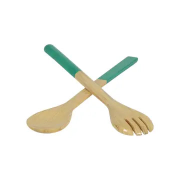 Large Bamboo Server Set |Turquois