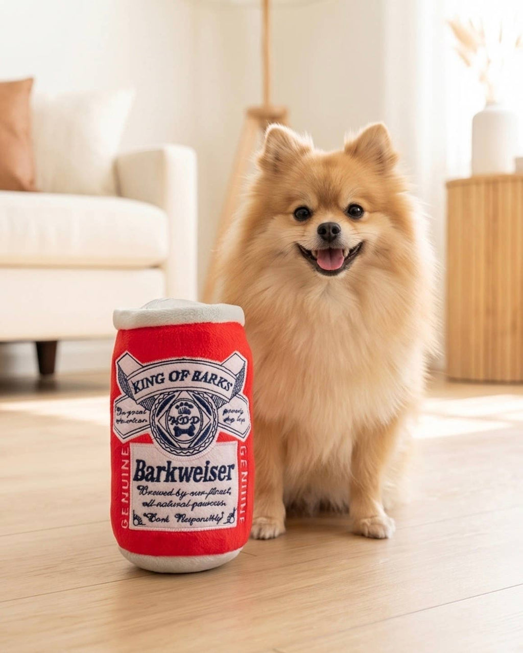 Haute Diggity Dog - Barkweiser Can  | Squeaker Dog Toy