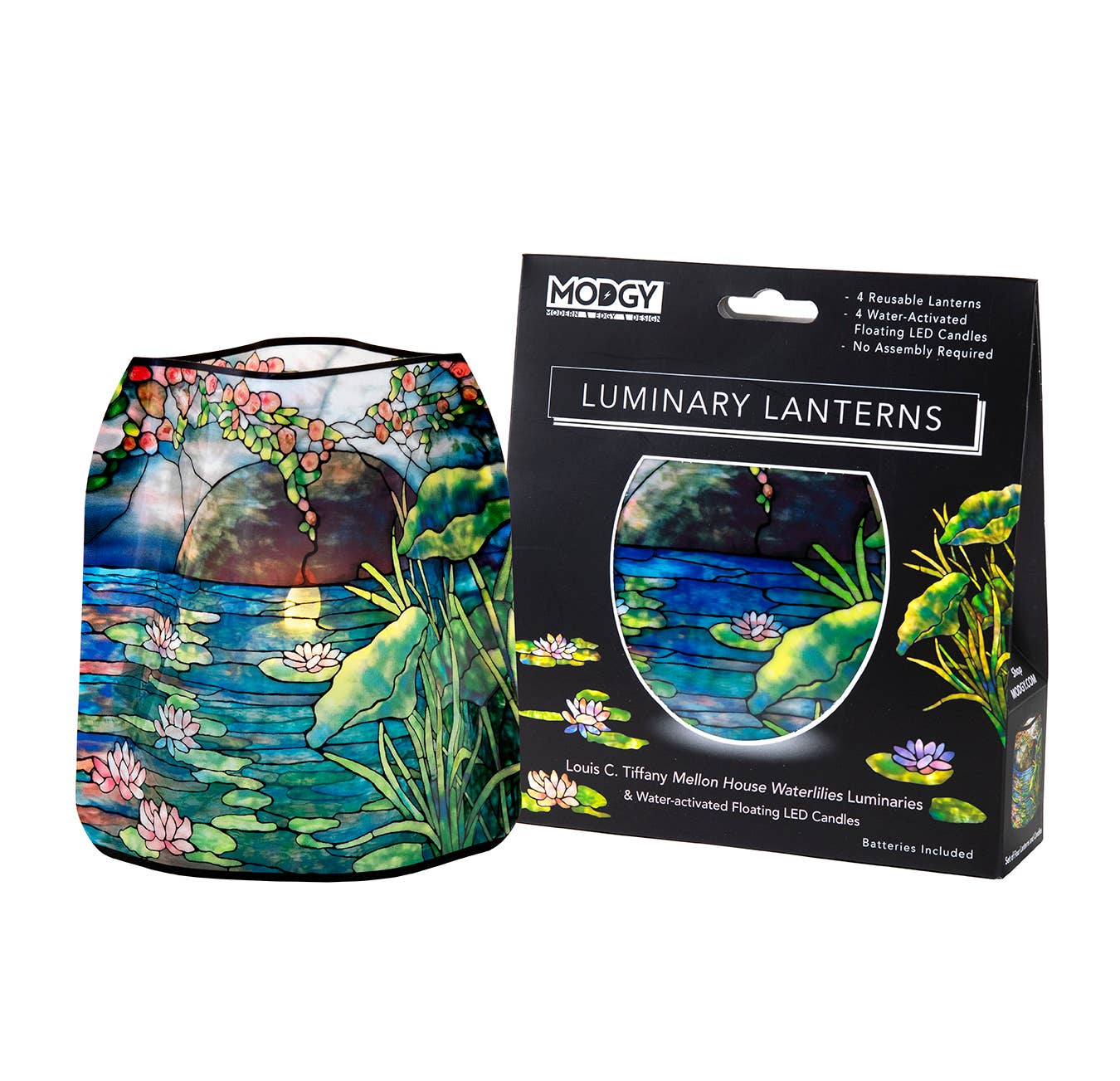 Modgy - Luminary Lantern - Louis C. Tiffany Mellon House Waterlilies