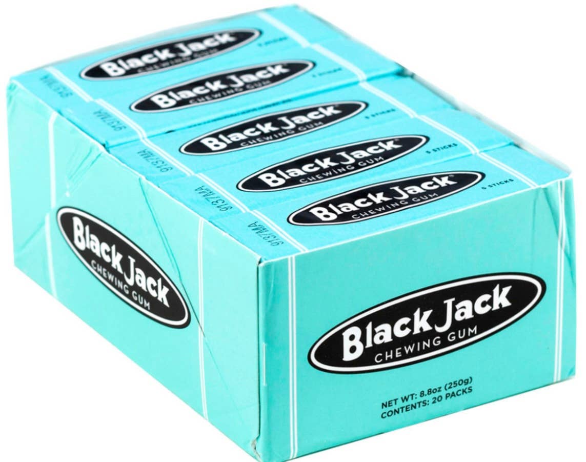 O'Shea's Candies Sweet Shop - Nostalgic Chewing Gum 🎙️ “BLACK JACK” Retro Packaging 20ct