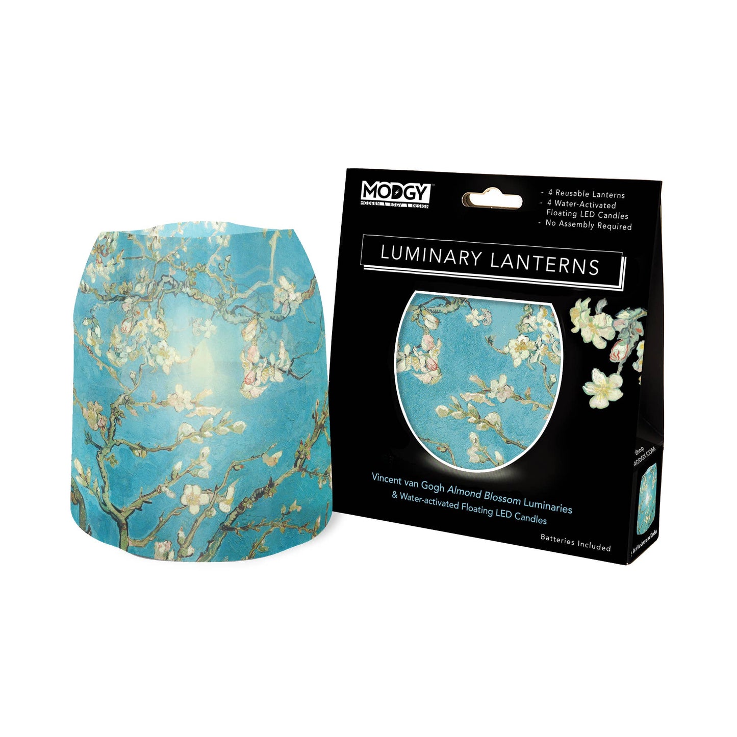 Modgy - Luminary Lantern - Van Gogh Almond Blossom