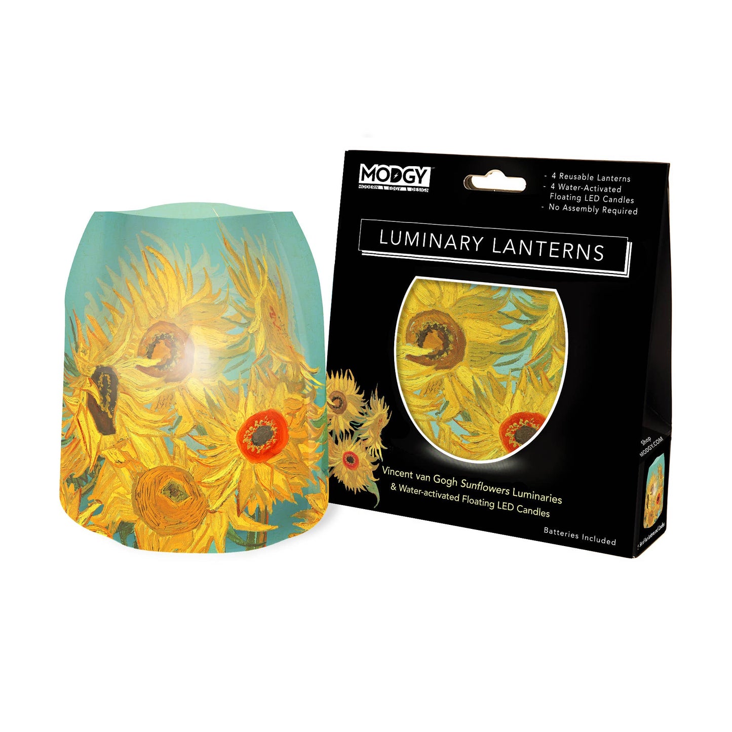 Modgy - Luminary Lantern - Van Gogh Sunflowers