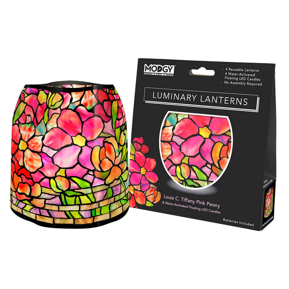 Modgy - Luminary Lanterns - Louis C. Tiffany Pink Peony